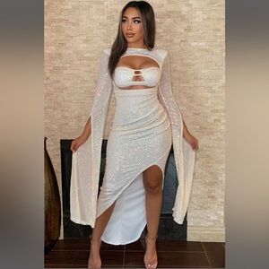 Fashion Nova Sequin Maxi Dress Size L